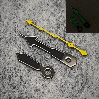 Black Yellow Lightning Second Hand Weak Green Luminous Hands for NH35/364R/7S