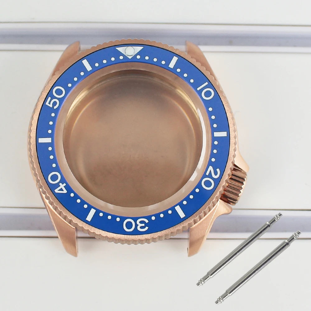 38mm Watch Case with Ceramic Bezel Sapphire Glass For NH35 NH36 Movement Mod Skx