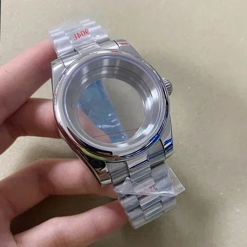 36mm/39mm Stainless Steel Watch Case Set with Calendar Window for NH35/36