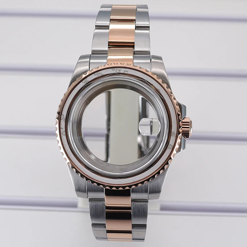 40mm Cases For NH35 NH34 NH36 NH38 NH70 Miyota8215 Eta2824 Unidirectional Bezel