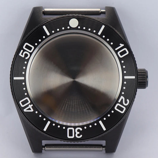 40mm Diver Watch Case Sapphire Glass with Bezel For NH35 NH36 NH34 NH38 4R36