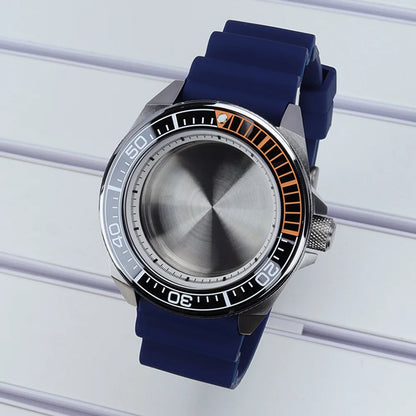 Diving Case 43mm Watch Case Sapphire Glass For Mod Samurai NH35 NH36 NH38 NH34