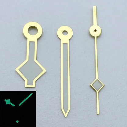Modified Green Luminous Simple Watch Hands for NH35/NH36/4R/7S Movement