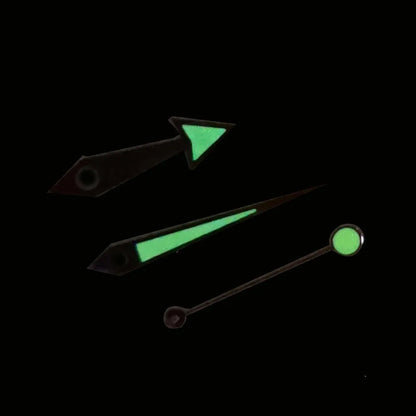 Modified Watch Hands Set with Green Luminous for NH34 NH35 NH36 4R 7S Movement