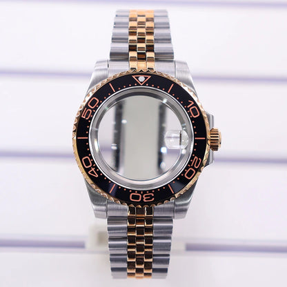 40mm Watch Case For NH35 NH34 NH36 NH70/Miyota8215/Eta2824 PT5000 Slide Buckle