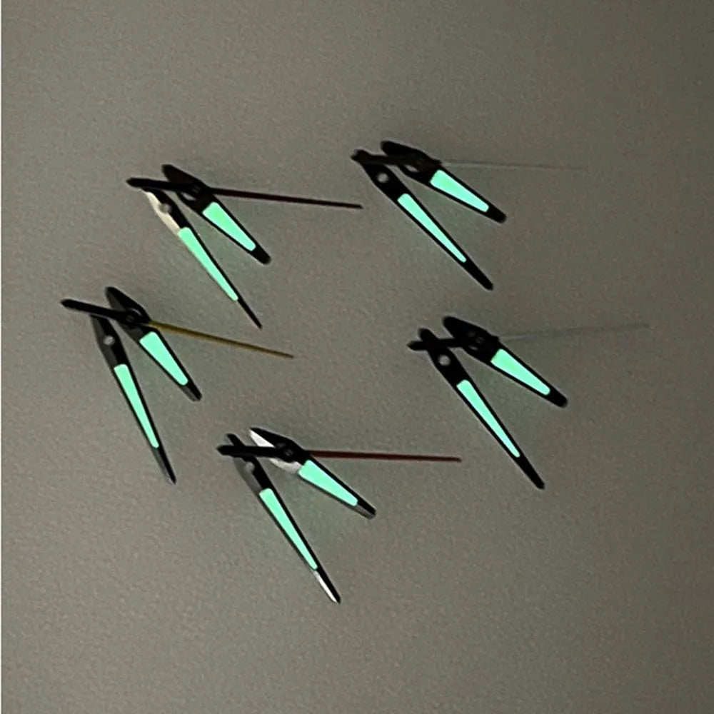Various Styles Modified Green Luminous Watch Hands for NH34/NH35/NH36 Movement