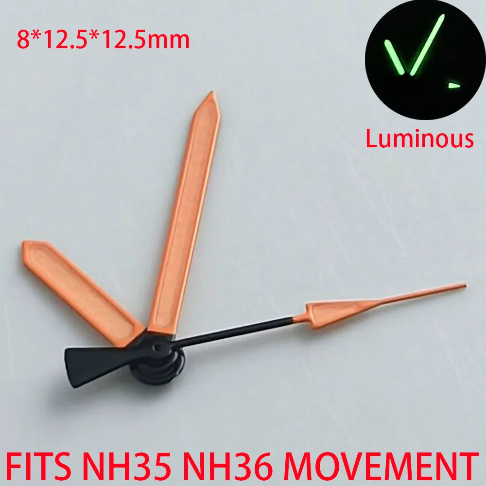 Watch Accessories Pointer NH 35 NH36 Hands Green/Blue Super Luminous Suitable For NH 35 NH36 Movement