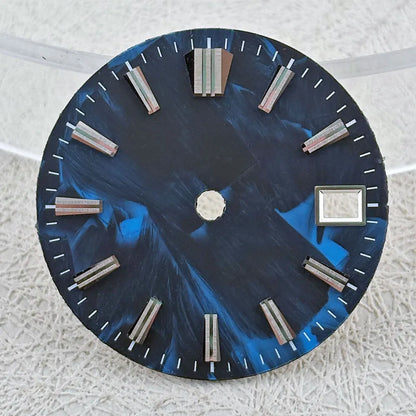 28.5mm Carbon Fiber Material NH Series Watch Dial C3 Luminous For NH34 NH35 NH36