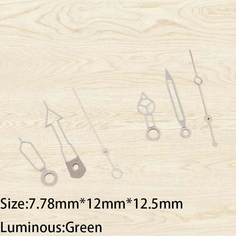 Modified Green Luminous hollow out Watch Hands for NH35/NH36/4R/7S Movement