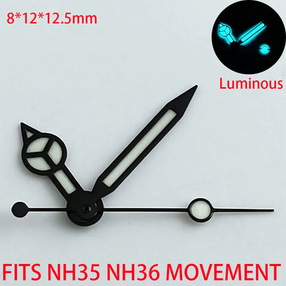 Watch Accessories Pointer NH 35 NH36 Hands Green/Blue Super Luminous Suitable For NH 35 NH36 Movement