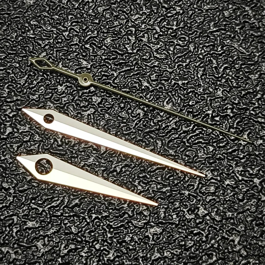 Gold/Rose/Silver/Blue Second Hands Silver Trim Watch Hands for NH35/NH36/NH34