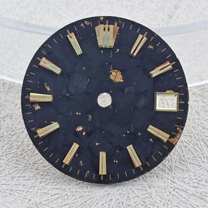 28.5mm Carbon Fiber Material NH Series Watch Dial C3 Luminous For NH34 NH35 NH36