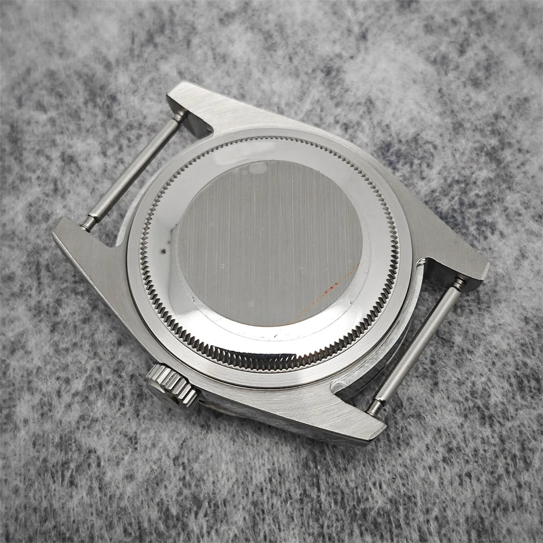 Oyster Diamond tainless Steel Watch Case with Sapphire Crystal Sfor NH35/NH36/4R