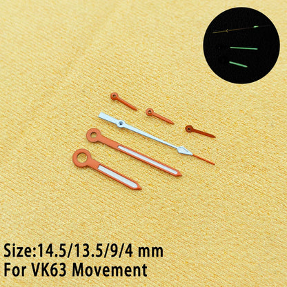 39.7mm Case 20mm Strap for VK63 Watch Head Silver Black Assembled Case Moon Case