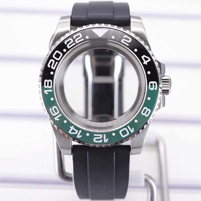 40mm Watch Case For 4R NH35 NH36 NH34/38 NH70 8215 Eta2824 PT5000 Sapphire Glass