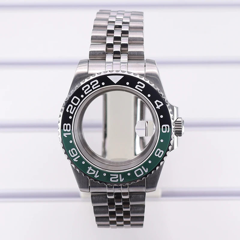 40mm Diving Watch Case GMT Bezel Sapphire For Nh35 Nh36/34/38 Eta2824 Miyota8215