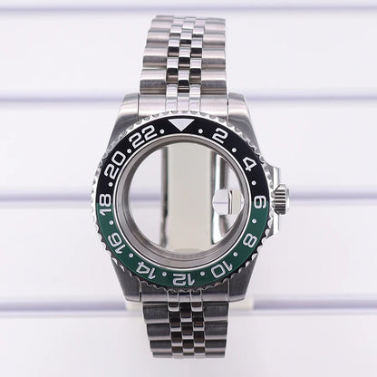 40mm Diving Watch Case GMT Bezel Sapphire For Nh35 Nh36/34/38 Eta2824 Miyota8215