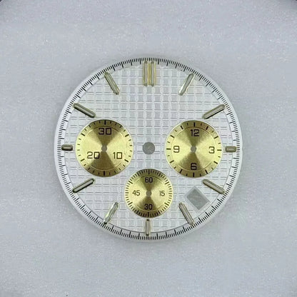 31.8mm Mechanical Timer Watch Dial And Hands Suitable For VK63 Quartz Movement
