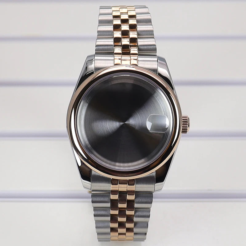 36/39mm Watch Case For NH35/36 NH38 NH70 Miyota 8215 Cases Sapphire Glass Oyster