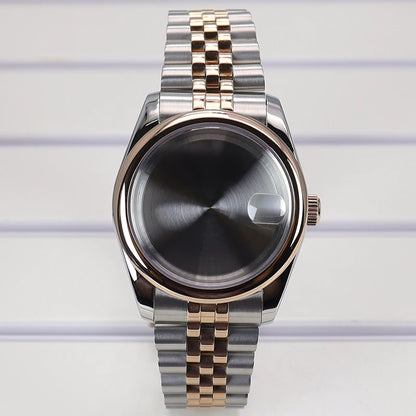 36/39mm Watch Case For NH35/36 NH38 NH70 Miyota 8215 Cases Sapphire Glass Oyster