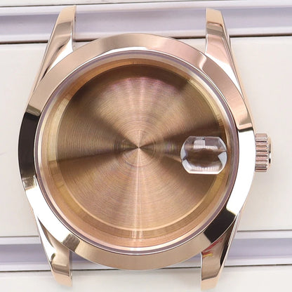 36/39mm Case Bevel Edge Bezel Sapphire For NH35 NH36 NH34 NH38 4R36 Miyota 8215