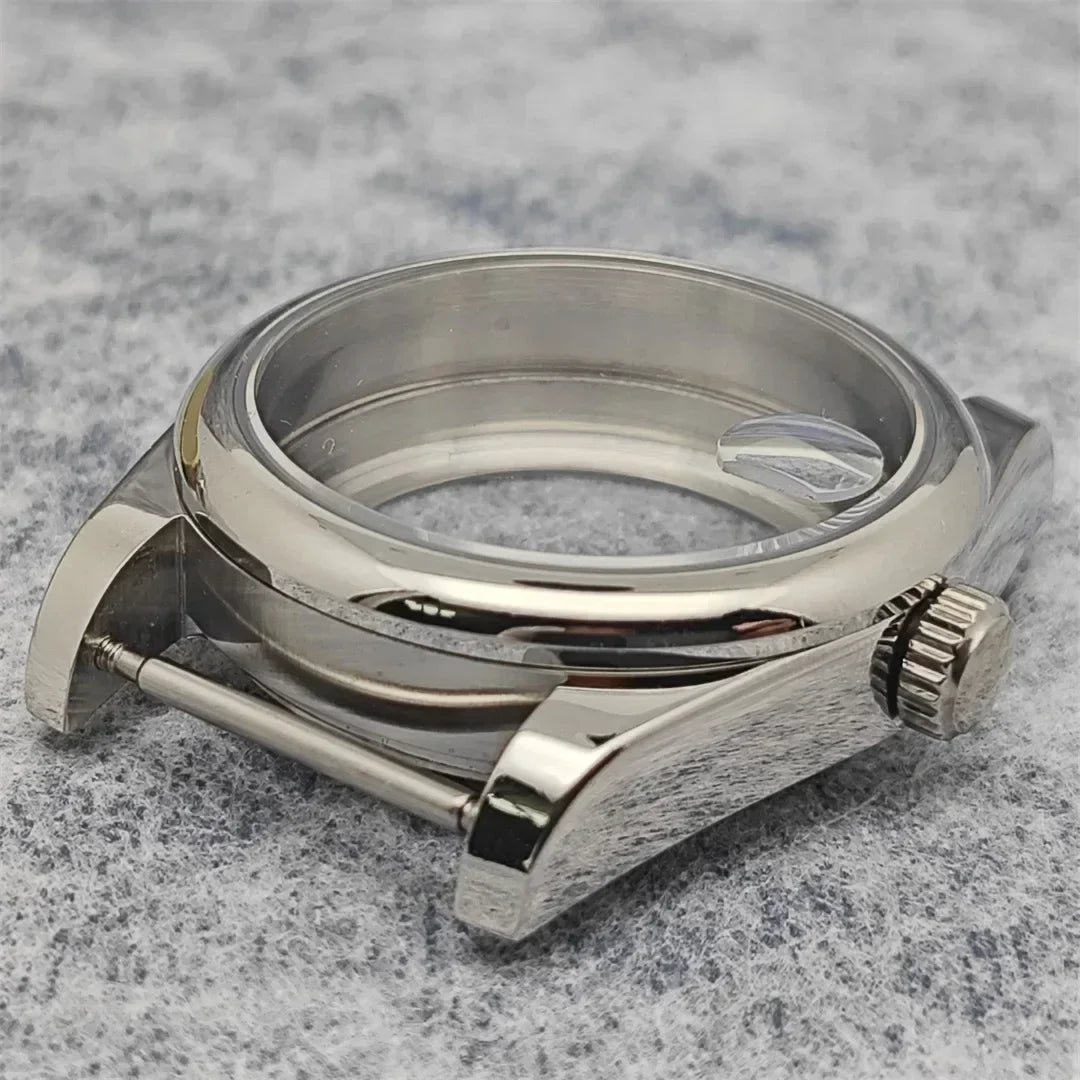 Rounded Edge 36mm Watch Case with Sapphire Glass for NH35 NH36/4R Movement