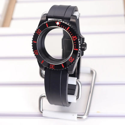 40mm SUB Diving Watch Case Strap For NH35 NH36 NH34 8215 Eta 2824 28.5mm Dial