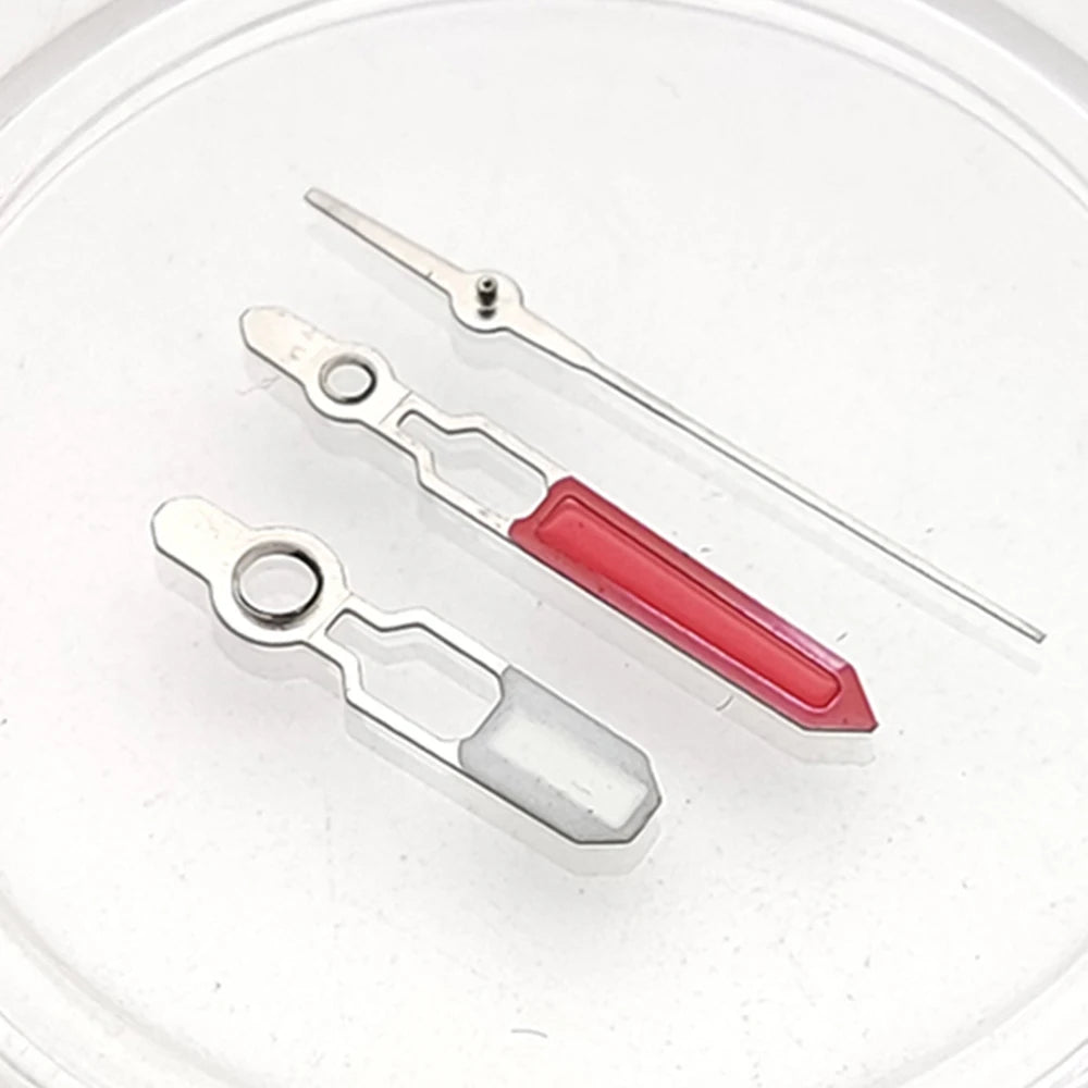 Black Red Pointer Weak Green Luminous Watch Hands for NH35/NH36 SKX007