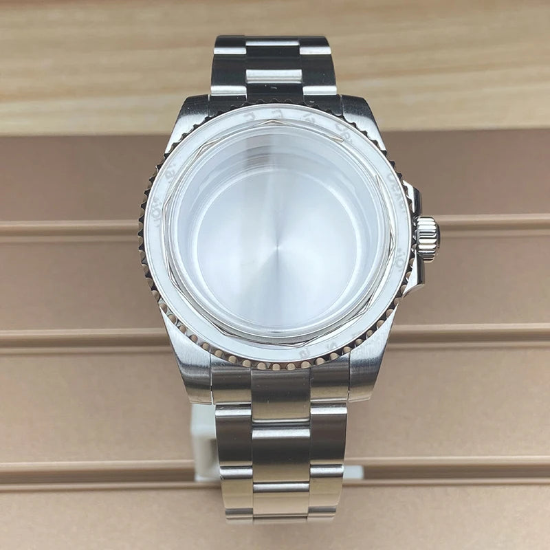 40mm Watch Case 20mm Strap Sapphire For NH35 NH36 NH34/38 8215 2824 PT5000