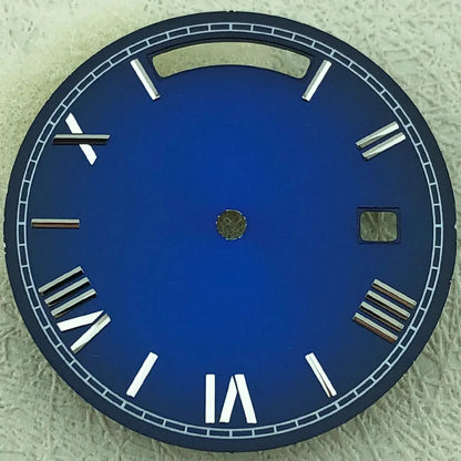 Modified 31mm Calendar Roman Numeral Multicolor Watch Dial For 8285 Movement