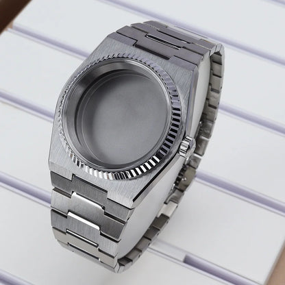 40mm Watch Case Fluted Bezel For PRX Super Player Mod NH35 NH36 NH38 NH34 4R36