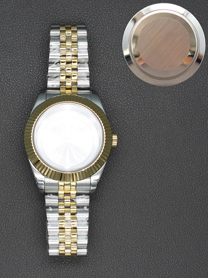 36/40mm Watch Case Sapphire Glass For nh35 nh36 Miyota 8215 28.5mm Dial Datejust