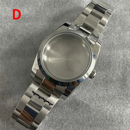 36mm Watch Case Set Sapphire Glass with Calendar Window for NH35/NH36/4R