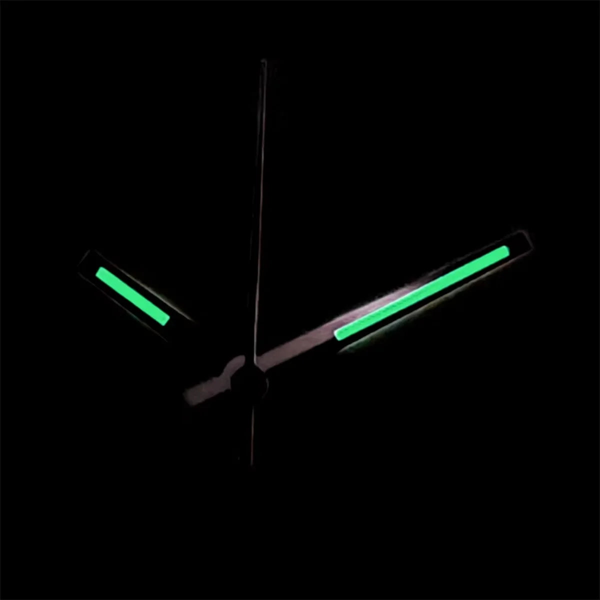 Silver Gold Rose Gold Trim Green Luminous Watch Hands Set for NH35 NH36 4R 7S