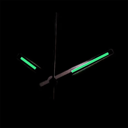 Silver Gold Rose Gold Trim Green Luminous Watch Hands Set for NH35 NH36 4R 7S