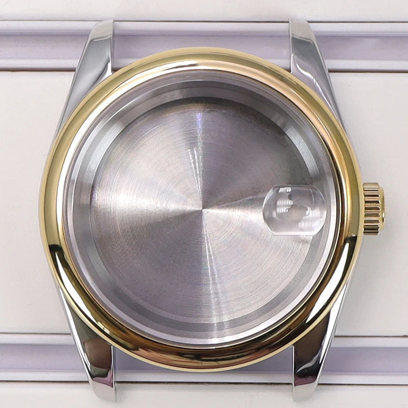 36/39mm Watch Case For NH35/36 NH38 NH70 Miyota 8215 Cases Sapphire Glass Oyster