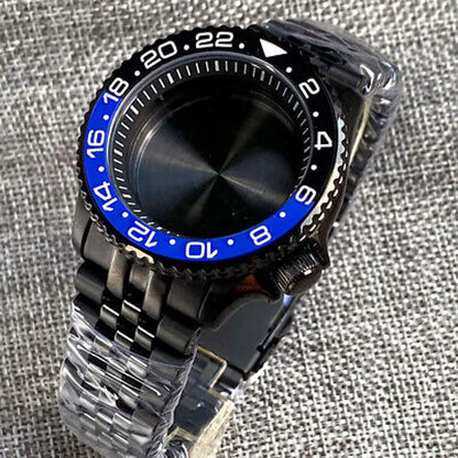 20ATM 42mm Sapphire Glass Black PVD Watch Case Fit SKX 007 NH34 NH35 NH36 2824