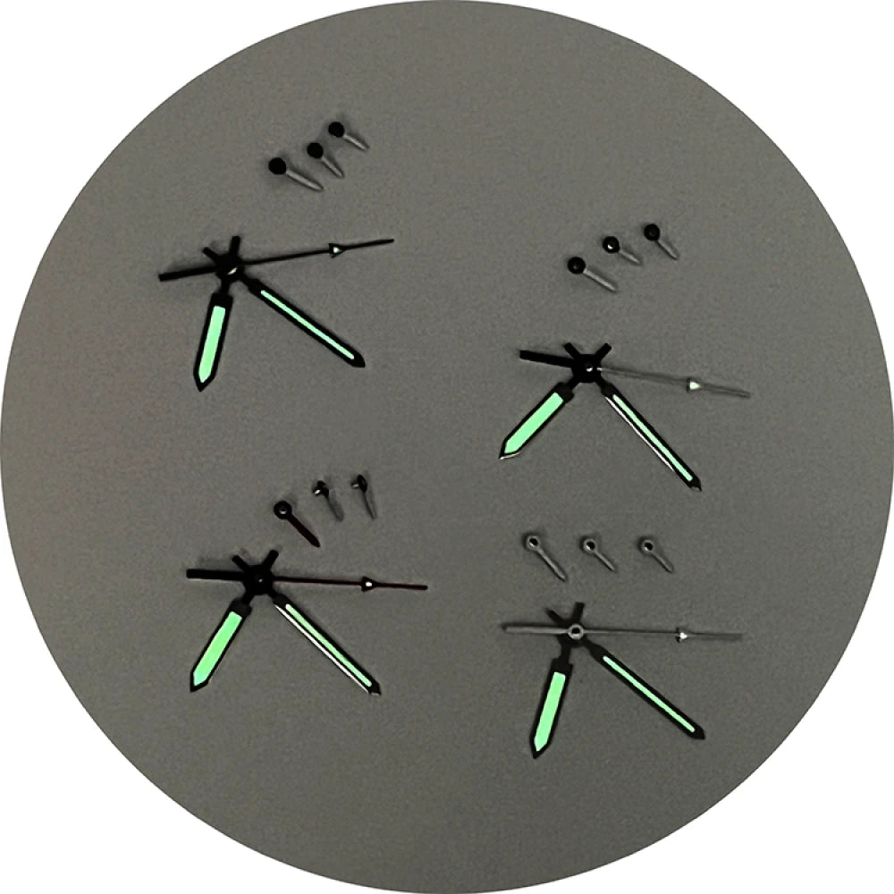 Green Luminous 6Pins Quartz Watch Hands Pointers for VK63 Movement Watch