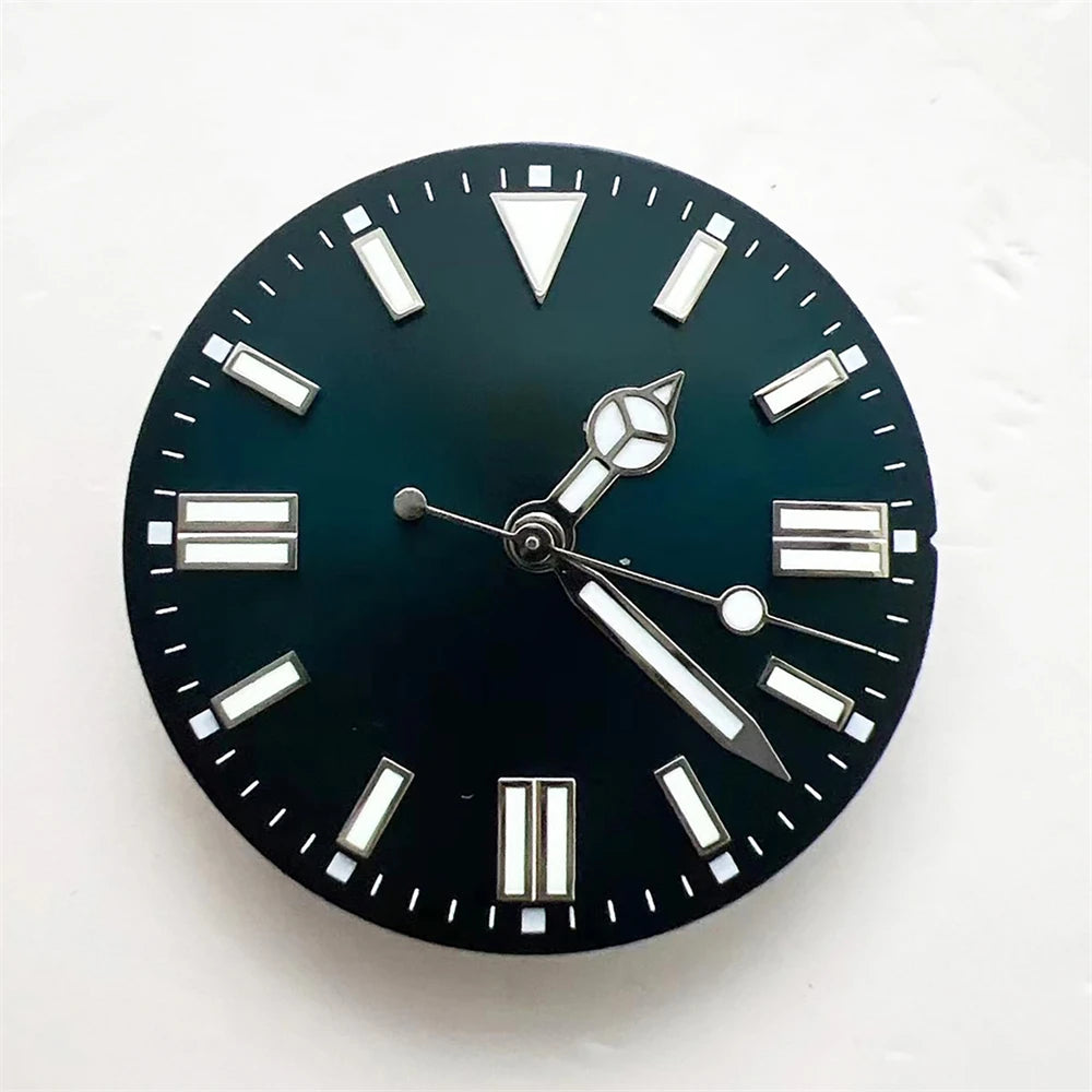 NH35 28.5mm Multicolor Dial + Watch Hands Green Luminous for 8215 2836 Movement