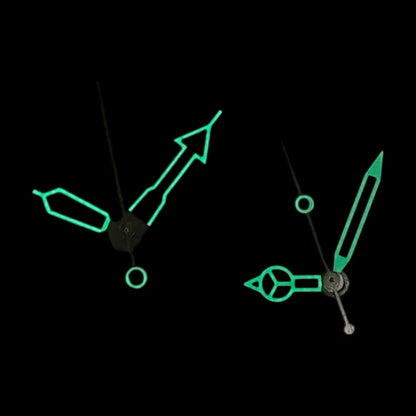 Modified Green Luminous hollow out Watch Hands for NH35/NH36/4R/7S Movement
