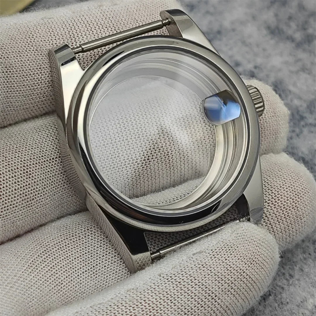 Rounded Edge 36mm Watch Case with Sapphire Glass for NH35 NH36/4R Movement