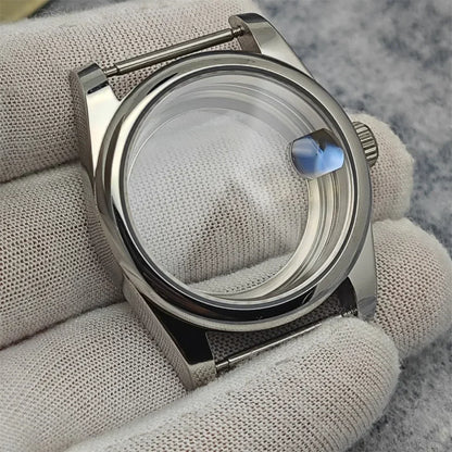 Rounded Edge 36mm Watch Case with Sapphire Glass for NH35 NH36/4R Movement