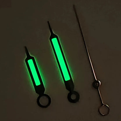 Modified Simple Polishing Green Luminous Watch Hands for NH35/NH36/4R/7S
