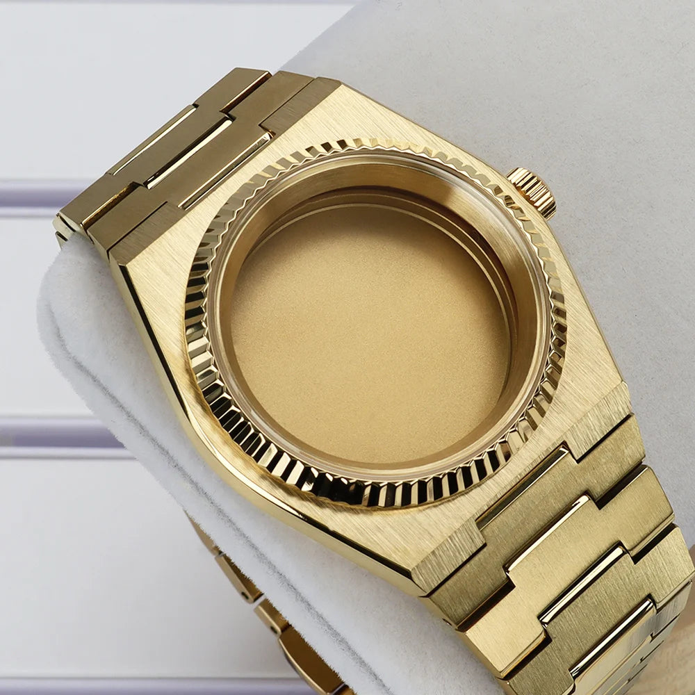40mm Fluted Bezel Watch Cases For PRX Super Player Mod NH35 NH36 NH38 NH34 4R