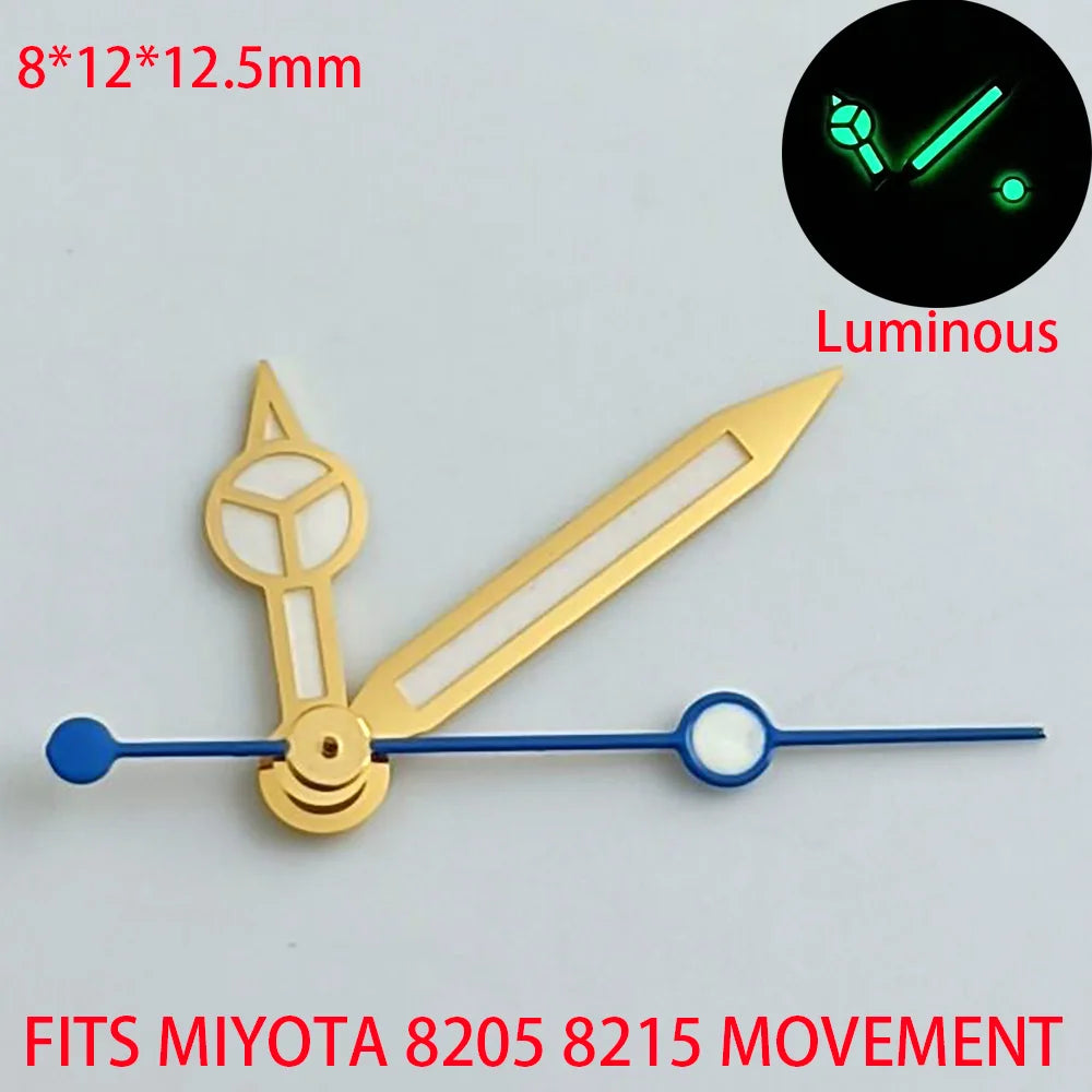 Watch Hands Blue Green Luminous Hands Fit NH 35 NH36 ETA 2836 2824 Miyota 8205 8215 Movement