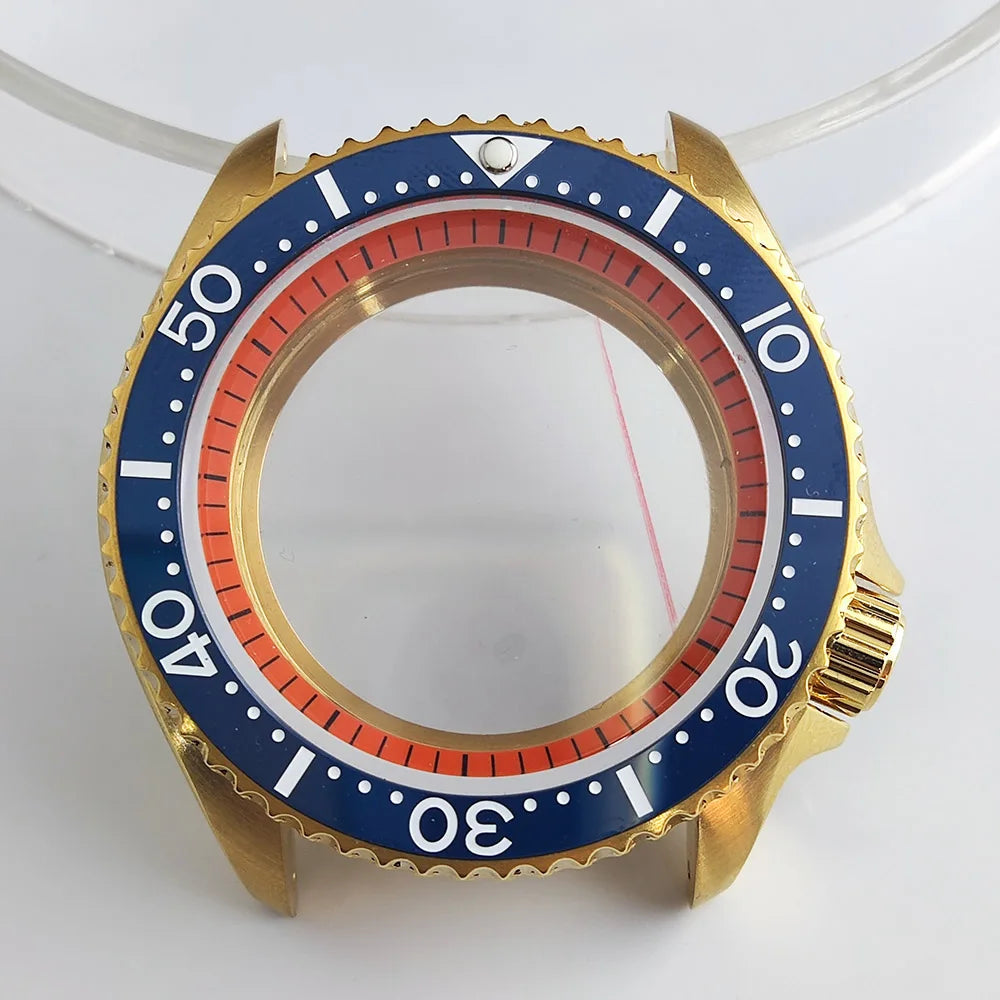 Plane Sapphire Glass Ceramic Bezel Stainless Steel Watch Case Fit NH 35 NH36 Movement High End Waterproof Watch Case