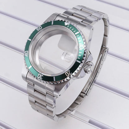 38mm Diving Steel Watch Case Sapphire For NH35 NH36 NH34/38 NH70 For Retro SUB