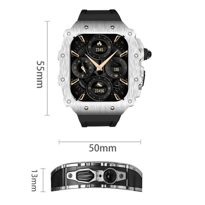 Luxury Kit for Apple Watch 10 46MM Stainless Steel Case IWatch Series 9 8 7 6 5