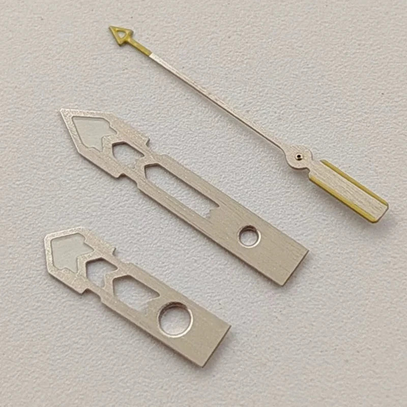 Modified Green Luminous Silver-Yellow Watch Hands for NH35/NH36/4R/7S Movement