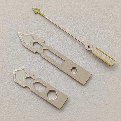 Modified Green Luminous Silver-Yellow Watch Hands for NH35/NH36/4R/7S Movement